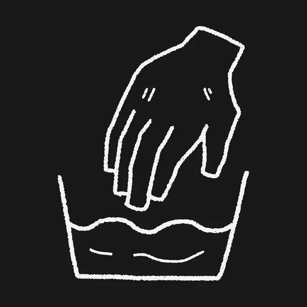 Πλύνετε το χέρι doodle — Διανυσματικό Αρχείο