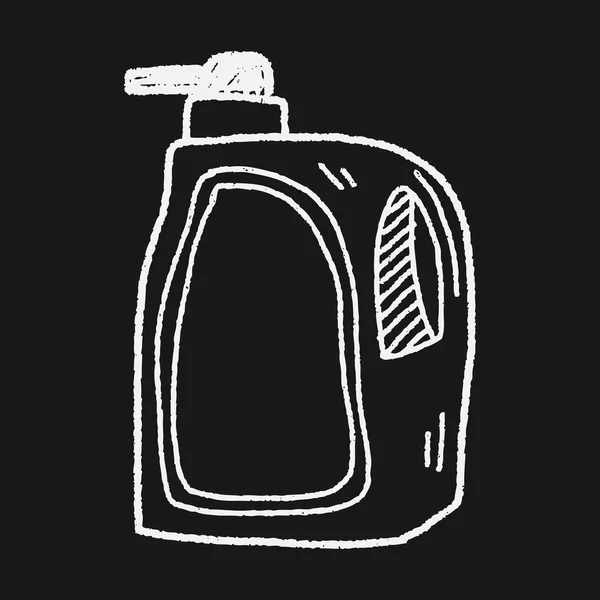 Cleaner bottle doodle — Stock Vector