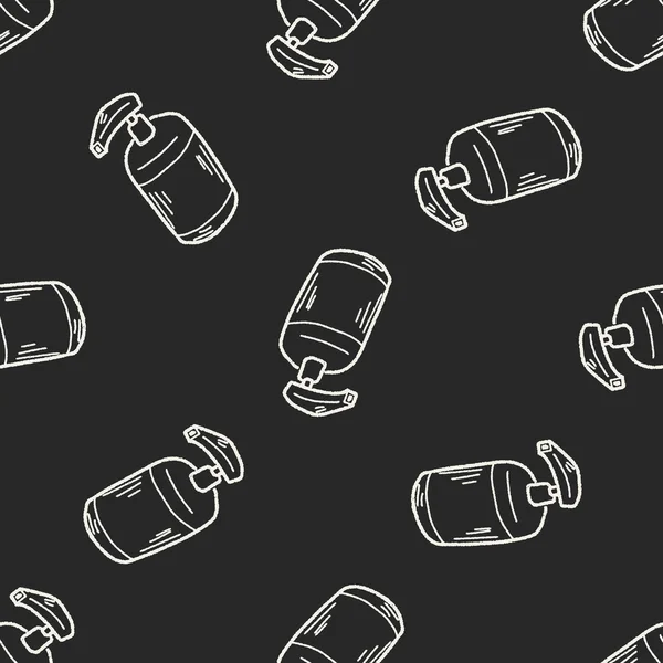 Cleaner bottle doodle seamless pattern background — Stock Vector