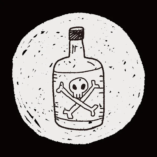 Poison doodle — Image vectorielle