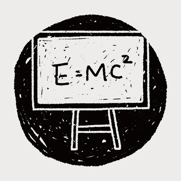 E mc2 doodle — Stock vektor