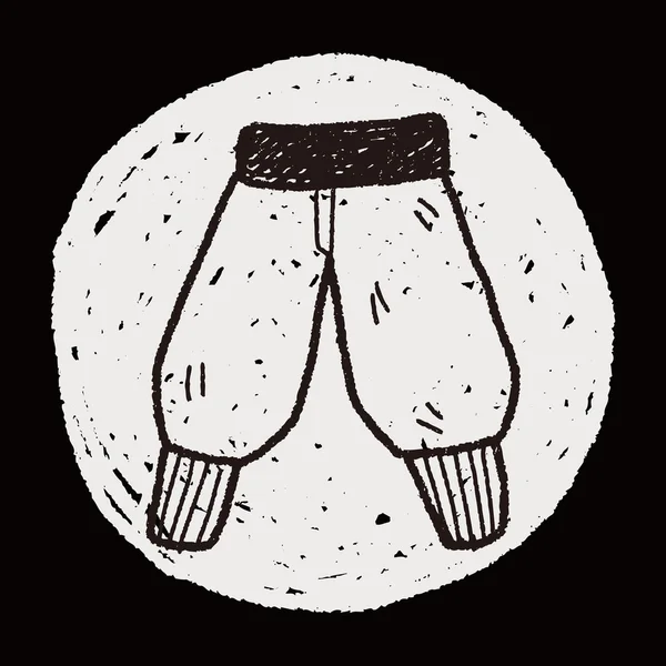 Doodle dei pantaloni — Vettoriale Stock