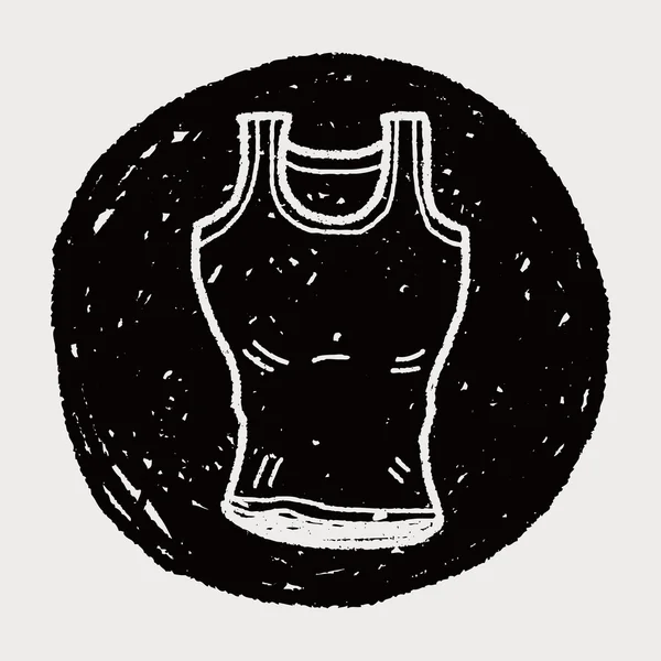 Sport vest doodle — Stock vektor