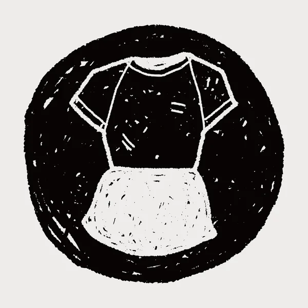 Roupas esportivas doodle — Vetor de Stock