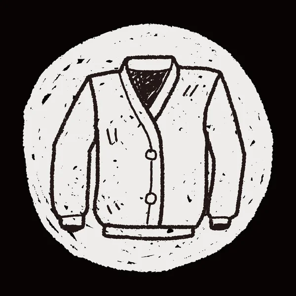 Doodle casaco —  Vetores de Stock