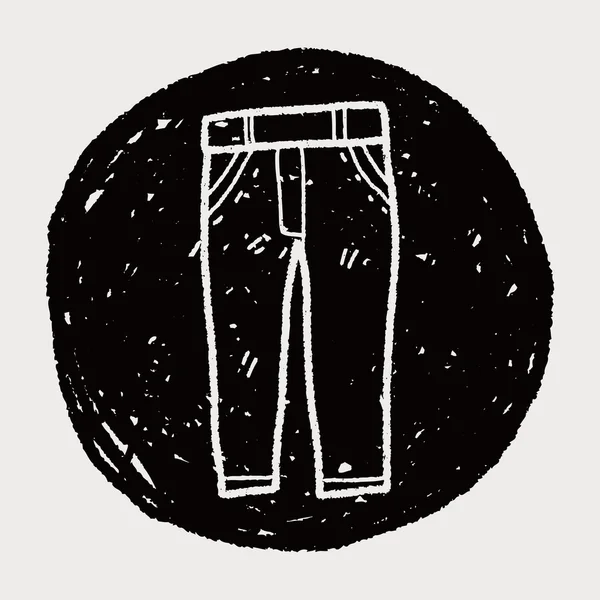 Doodle jeans —  Vetores de Stock