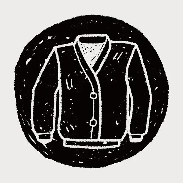 Doodle παλτό — Διανυσματικό Αρχείο