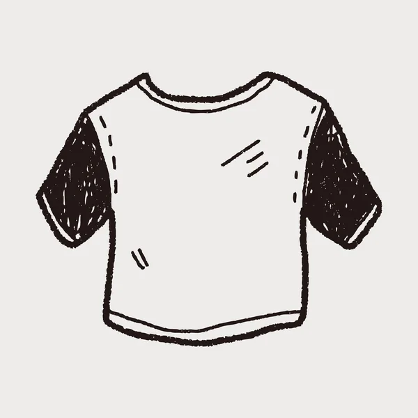 Camiseta doodle — Vector de stock