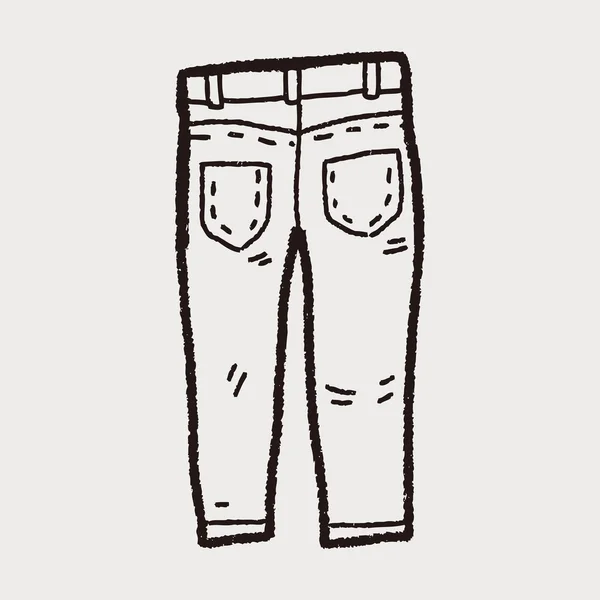 Jeans doodle — Image vectorielle