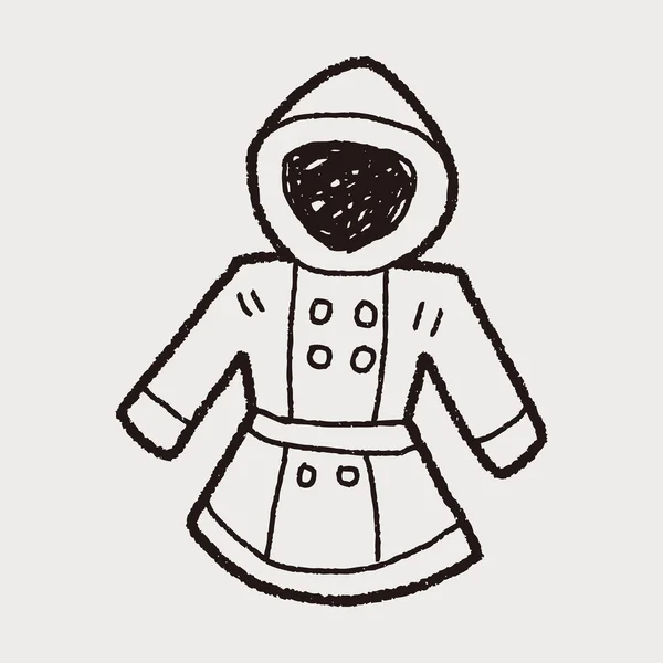 Doodle kabát — Stockový vektor