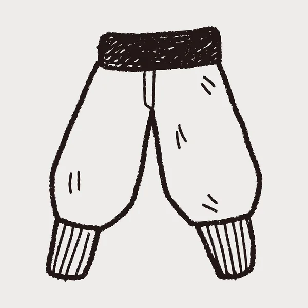 Doodle calça — Vetor de Stock