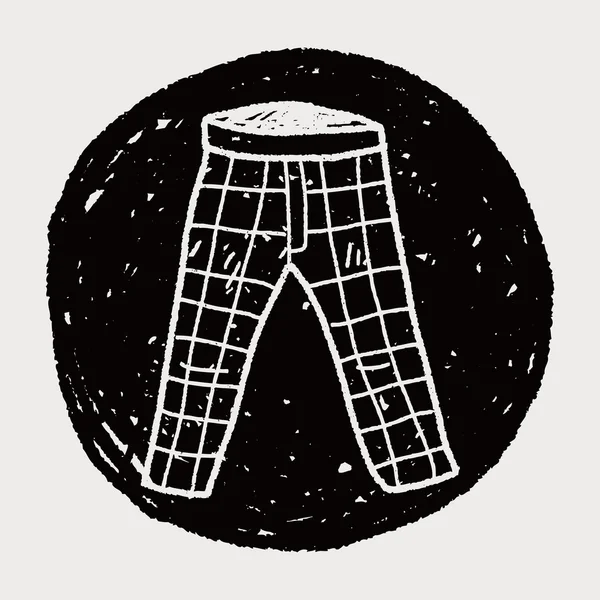 Doodle calça — Vetor de Stock