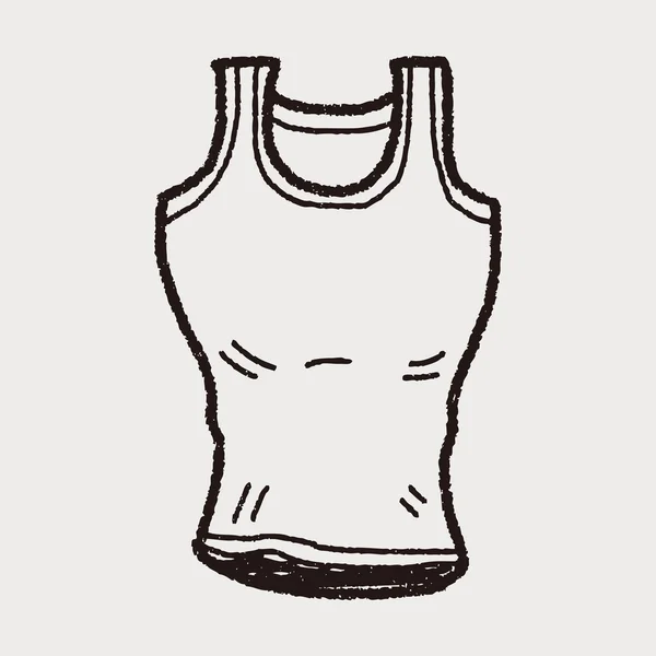 Gilet de sport doodle — Image vectorielle