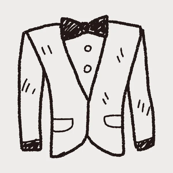 Suit doodle — Stock Vector