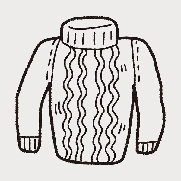 Doodle de camisola — Vetor de Stock