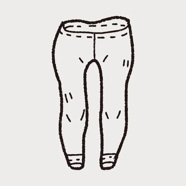 Doodle calça — Vetor de Stock