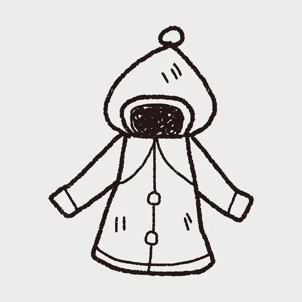 Cappotto doodle — Vettoriale Stock