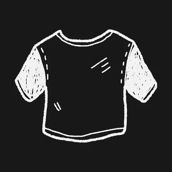 Camiseta doodle — Vector de stock