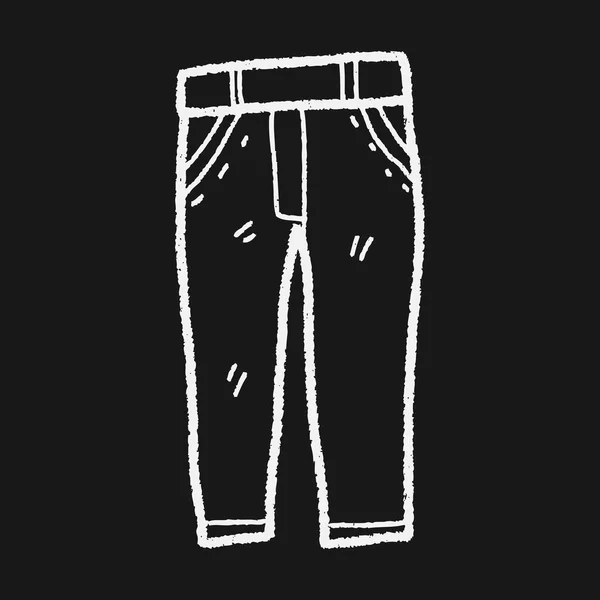 Doodle jeans — Vetor de Stock