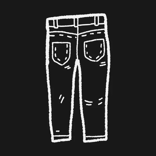 Jeans doodle — Stockvector