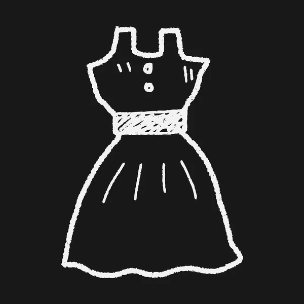 Doodle vestido —  Vetores de Stock