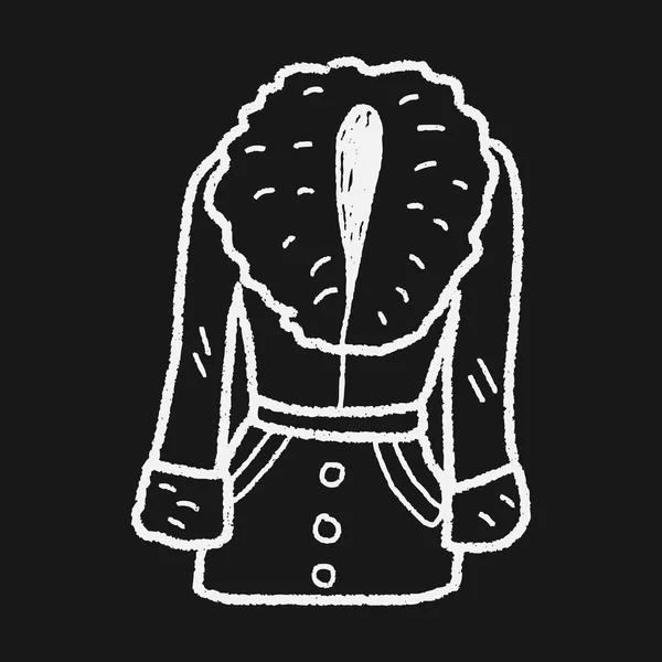 Palto doodle — Stok Vektör