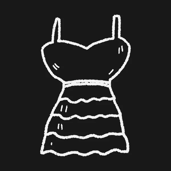 Doodle vestido —  Vetores de Stock