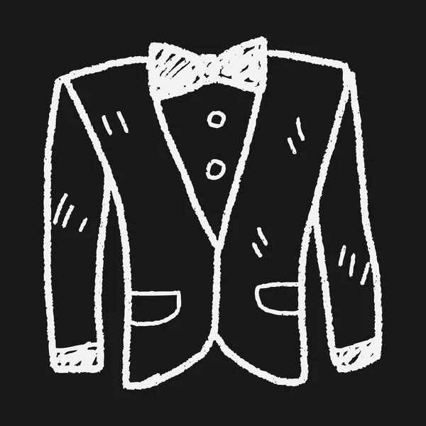 スーツの落書き — ストックベクタ