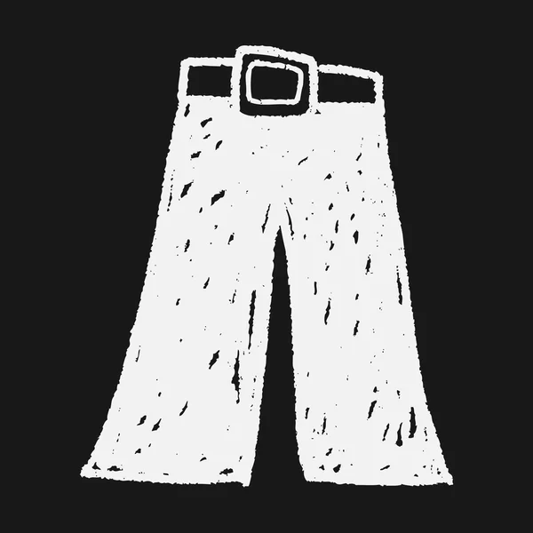 Doodle di jeans — Vettoriale Stock