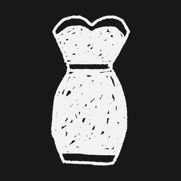 Doodle φόρεμα — Διανυσματικό Αρχείο