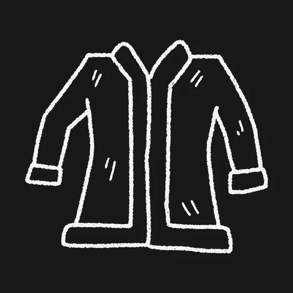 Doodle casaco — Vetor de Stock