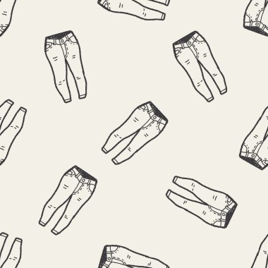 kot doodle Dikişsiz desen arka plan