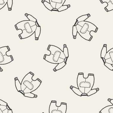 bebek kıyafetleri Dikişsiz desen arka plan doodle