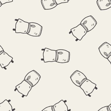 Doodle Dikişsiz desen arka plan elbise