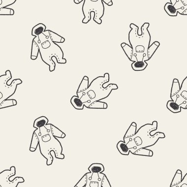 bebek kıyafetleri Dikişsiz desen arka plan doodle