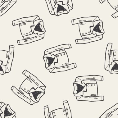 Doodle Dikişsiz desen arka plan uygun