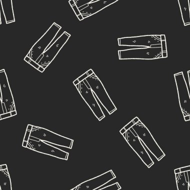 kot doodle Dikişsiz desen arka plan
