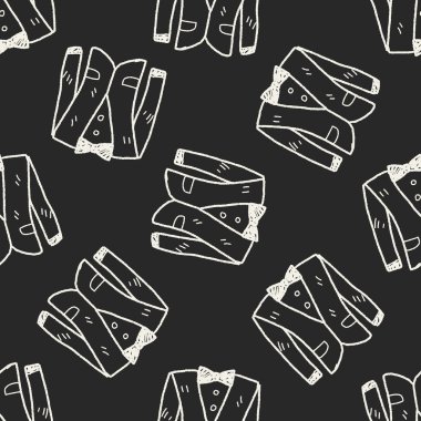 Doodle Dikişsiz desen arka plan uygun