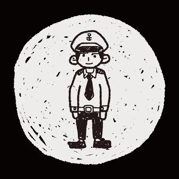 Polisi corat-coret - Stok Vektor