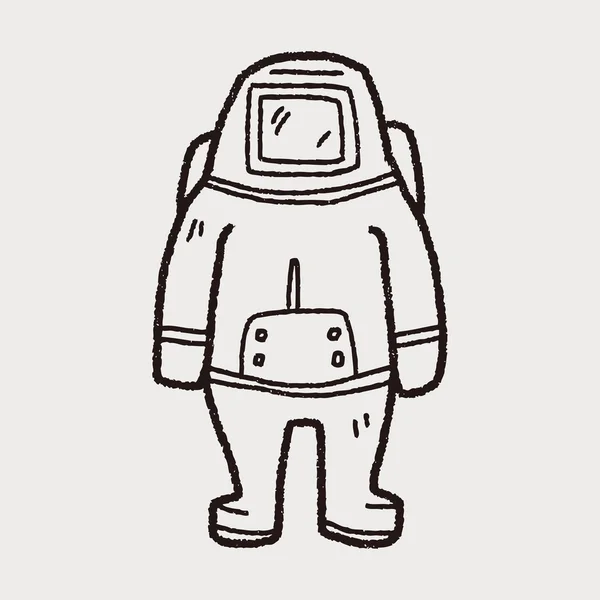 Doodle astronauta —  Vetores de Stock