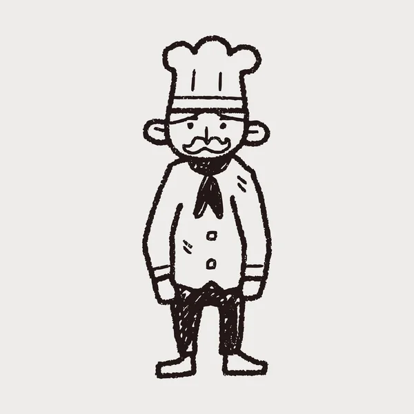 厨师涂鸦 — 图库矢量图片