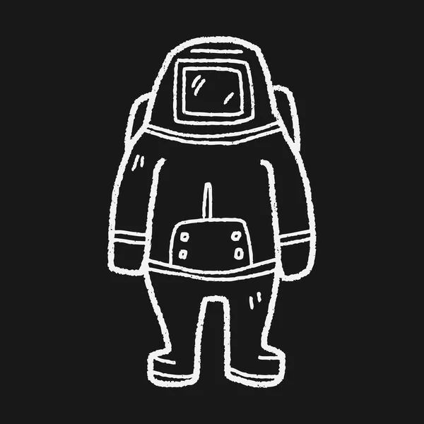 Astronaut doodle — Stockový vektor