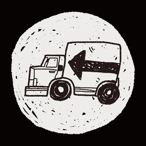 Camion doodle — Image vectorielle