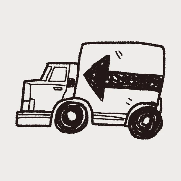 Garabato de camión — Archivo Imágenes Vectoriales