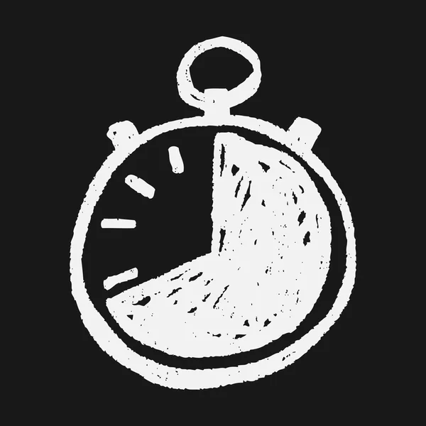 Stopwatch doodle — Stockvector