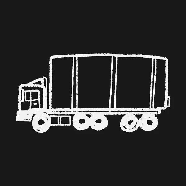 Camion doodle — Image vectorielle