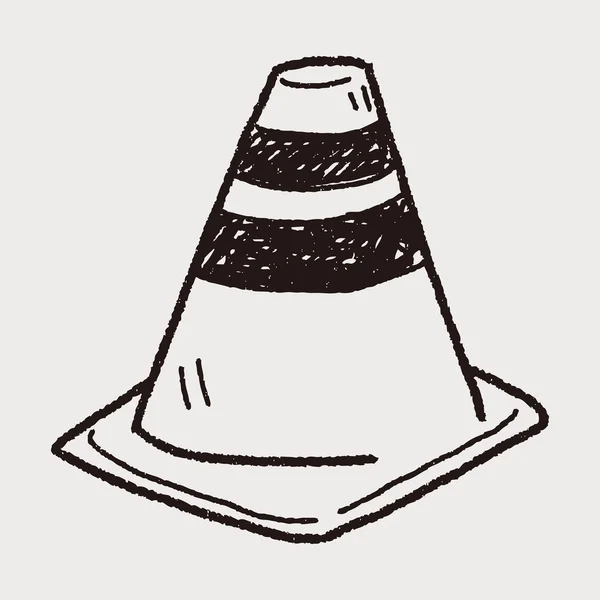 Doodle de cone —  Vetores de Stock