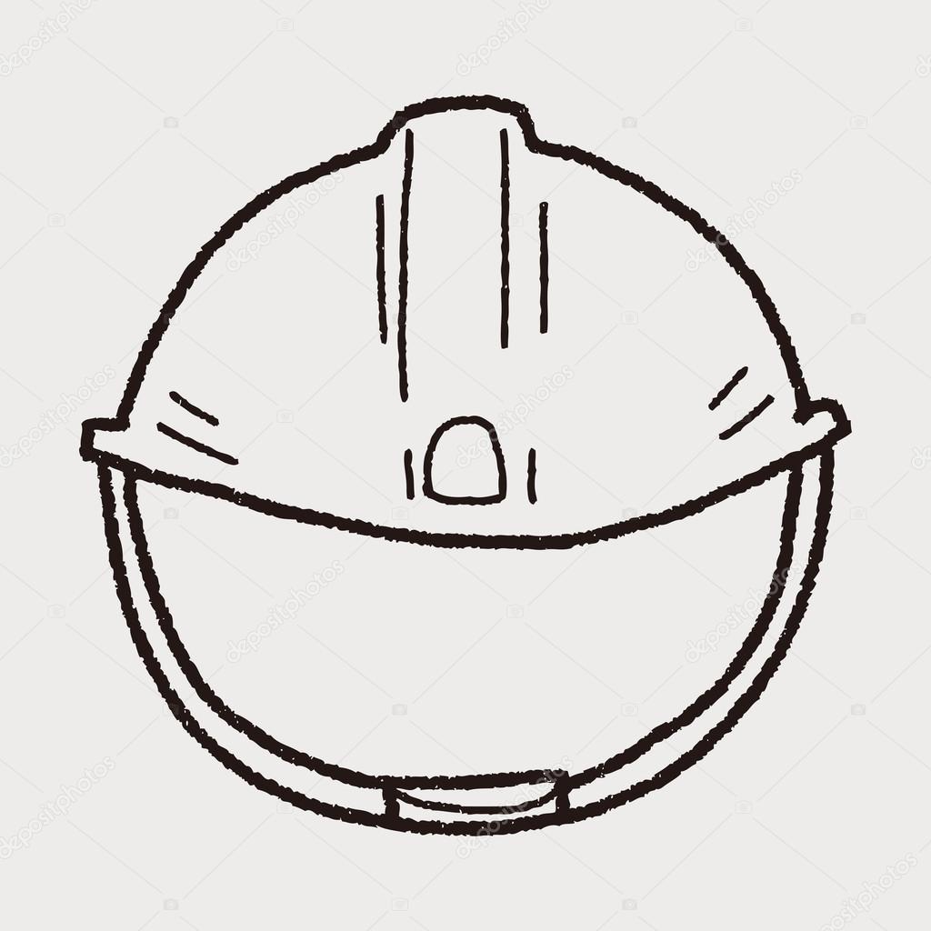 construction hat doodle