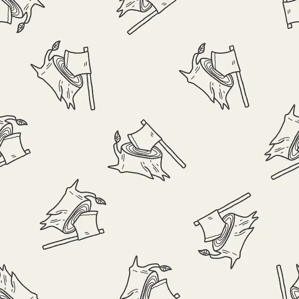 Ax dodle seamless pattern background — стоковый вектор