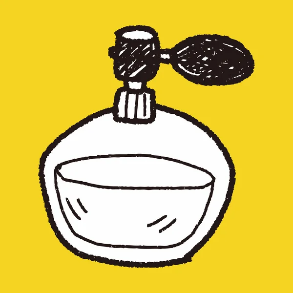 Parfüm doodle — Stok Vektör